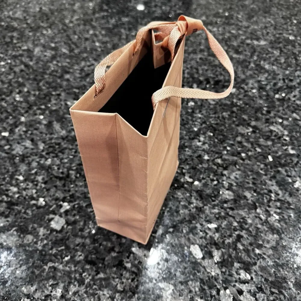 Miu Miu Shopping Tote Ribbon Pink Empty Paper Gift Bag 10 x 6.5 x 3.5